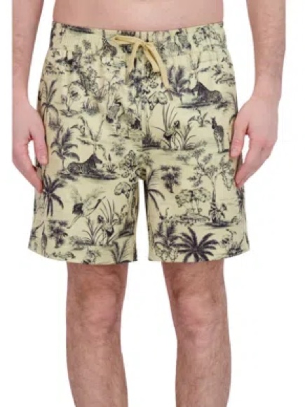 Robert Graham Quickdry Boxer Board Shorts In Safari Print Swim Trunks Medium